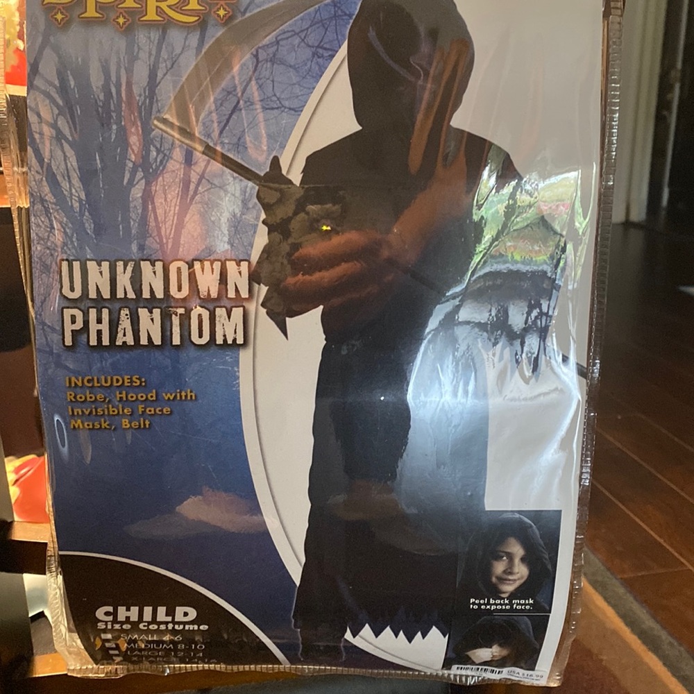 Unknown phantom child size costume